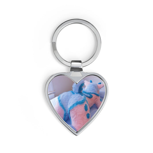 Butt Stainless Steel Keychain (Heart Shaped)